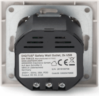 Digitus DA-70613 Fali csatlakozóaljzat + 2x USB Type-A töltő
