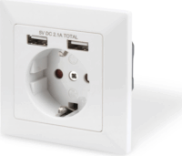 Digitus DA-70613 Fali csatlakozóaljzat + 2x USB Type-A töltő