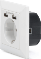 Digitus DA-70613 Fali csatlakozóaljzat + 2x USB Type-A töltő