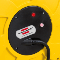 Brennenstuhl 1241000300 230V Falra szerelhető kábeldob 1 aljzatos 16+2m - Sárga/Fekete