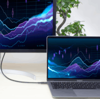 ACT AC7451 USB-C apa - USB-C apa 4.0 Adat és töltőkábel - Fekete (0.8m)