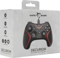 White Shark Decurion Gamepad - Fekete/Piros (PC/PS3/Android)