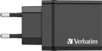 Verbatim 49700 3x USB-A / USB-C Hálózati töltő - Fekete (30W)