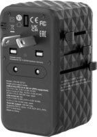 Verbatim UTA-06 GaN III 2x USB-A / 2x USB-C Hálózati töltő - Fekete (100W)