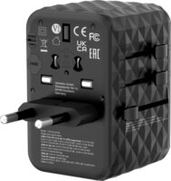 Verbatim UTA-05 GaN III 2x USB-A / 2cx USB-C Hálózati töltő - Fekete (65W)