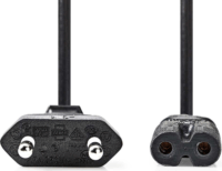 Nedis CEGL11040BK50 Hálózati tápkábel 5m - Fekete