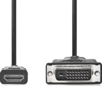 Nedis CCGL34800BK20 HDMI - DVI-D 24+1 Kábel 2m - Fekete