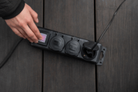 Brennenstuhl 1159950013 250V Kültéri elosztó 3 aljzatos 2m - Fekete