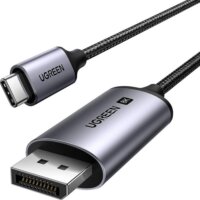 Ugreen CM556 USB-C apa - DisplayPort apa 3.0 Adapter kábel - Fekete (1m)