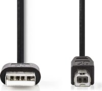 Nedis CCGL60101BK30 USB-A apa - USB-B apa 2.0 Adat és töltő kábel - Fekete (3m)
