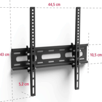 Hama 220808 FITV 32"-75" LCD TV/Monitor fali tartó - Fekete
