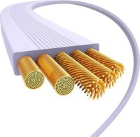 Baseus Free2Draw USB-C apa - USB-C apa 2.0 Visszahúzható adat és töltőkábel - Lila (1m)