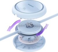 Baseus Free2Draw USB-C apa - USB-C apa 2.0 Visszahúzható adat és töltőkábel - Kék (1m)