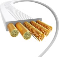 Baseus Free2Draw USB-C apa - USB-C apa 2.0 Visszahúzható adat és töltőkábel - Fehér (1m)