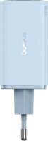 Baseus GaN6 Pro 2x USB-C / 2x USB-A Hálózati Gyorstöltő Adapter 65W + USB-C kábel - Kék