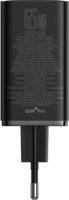 Baseus GaN6 Pro 2x USB-C / 2x USB-A Hálózati Gyorstöltő Adapter + USB-C kábel 65W - Fekete