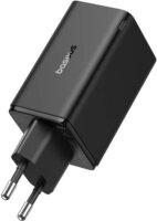 Baseus GaN6 Pro 2x USB-C / 2x USB-A Hálózati Gyorstöltő Adapter + USB-C kábel 65W - Fekete