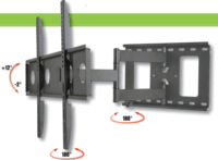 Techly ICA-PLB 148L 32"-65" LCD TV/Monitor fali tartó - Fekete (1 kijelző)