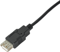 Kábel Akyga AK-USB-19 USB-A apa USB-A Anya 2.0 Adat és töltő kábel - Fekete (3m)