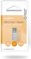 Nedis CCGB60925GY USB-A 3.2 Gen 1 apa - USB-C 3.2 Gen 1 anya Adapter