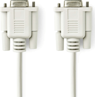 Nedis CCGL52055IV20 D-Sub9 anya - D-Sub9 anya Null modem Kábel 2m - Elefántcsont