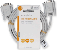 Nedis CCGL52055IV20 D-Sub9 anya - D-Sub9 anya Null modem Kábel 2m - Elefántcsont