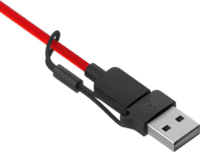 HP Poly Blackwire 3215 Vezetékes Mono Headset - Fekete/Piros