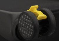 Rivacase 8481 Puhafedeles négykerekű bőrönd - Fekete