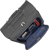 Rivacase 8481 Puhafedeles négykerekű bőrönd - Fekete