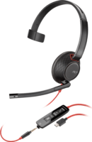 HP Poly Blackwire 5210 Vezetékes Mono Headset - Fekete
