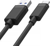 Unitek Y-C480BK USB-A apa - USB-C apa 2.0 Adat és töltőkábel - Fekete (0.25m)