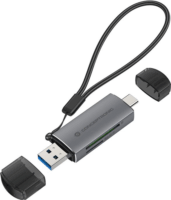 Conceptronic USB-C/USB-A - Micro SD/TF külső kártyaolvasó