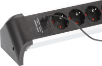 Brennenstuhl ALU-Office-Line túlfeszültség védő elosztó 4 aljzatos 1,8m - Fekete