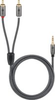Goobay 65289 3.5mm Jack apa - 2x RCA apa Kábel (3m)