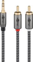 Goobay 65284 3.5mm Jack apa - 2x RCA apa Kábel (0.5m)