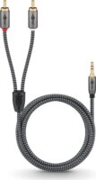 Goobay 65285 3.5mm Jack apa - 2x RCA apa Kábel (1m)