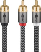 Goobay 65300 RCA apa - 2x RCA apa Kábel (2m)