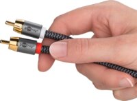 Goobay 65300 RCA apa - 2x RCA apa Kábel (2m)