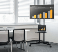 Hama 220874 32"-75" LCD TV/Monitor gurulós tartó - Fekete (1 kijelző)