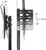 Hama 220874 32"-75" LCD TV/Monitor gurulós tartó - Fekete (1 kijelző)