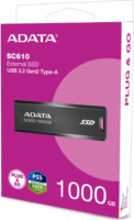 Adata 1TB SC610 USB 3.2 Gen2 Külső SSD - Fekete