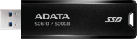 Adata 500GB SC610 USB 3.2 Gen2 Külső SSD - Fekete