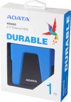 Adata 1TB HD680 USB 3.1 Külső HDD - Fekete/Kék
