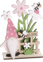 Manó Virágokkal Asztali Dekoráció - 19 x 13 cm