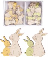 Fa Húsvéti Dekorációs nyuszicsalád - 24 darabos