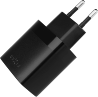 Fixed Dual Travel 2x USB Type-A Hálózati töltő + MicroUSB kábel - Fekete (17W)