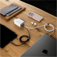 Fixed Travel 3x USB Type-C / 1x USB Type-A GaN Hálózati töltő - Fehér (100W)