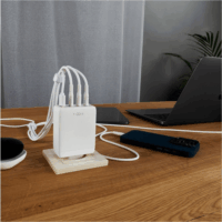 Fixed Travel 3x USB Type-C / 1x USB Type-A GaN Hálózati töltő - Fehér (100W)