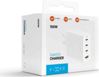 Fixed Travel 3x USB Type-C / 1x USB Type-A GaN Hálózati töltő - Fehér (100W)