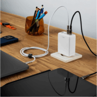 Fixed Travel 3x USB Type-C / 1x USB Type-A GaN Hálózati töltő - Fehér (100W)